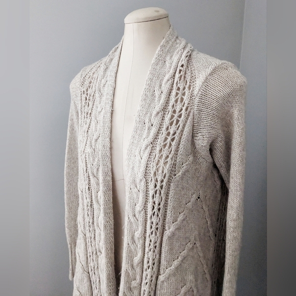 Anthropologie Angel of the North Anais wool sweater fringe small - Picture 3 of 9